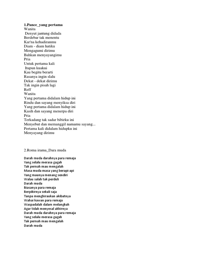 Lirik Lirik Lagu Berikut cuplikan syair nyanyian / teks lagunya mengapa. lirik lirik lagu