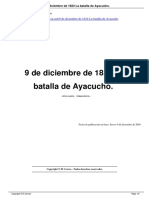 9 de Diciembre de 1824 La Batalla de Ayacucho A4617