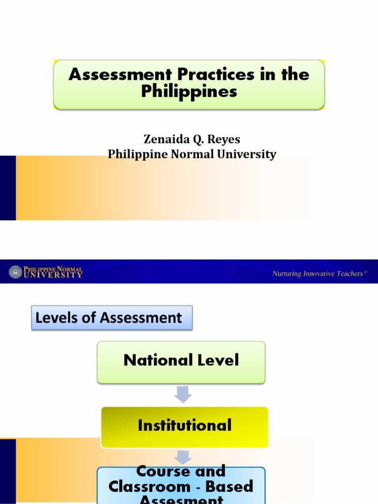 Assessment Practices in the Philippines | PDF | Educational Assessment ...
