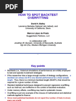 How To Spot Backtest Overfitting: Lawrence Berkeley National Lab (Retired), and University of California, Davis