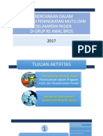 Perencanaan Dalam Program Peningkatan Mutu Dan Keselamatan Pasien