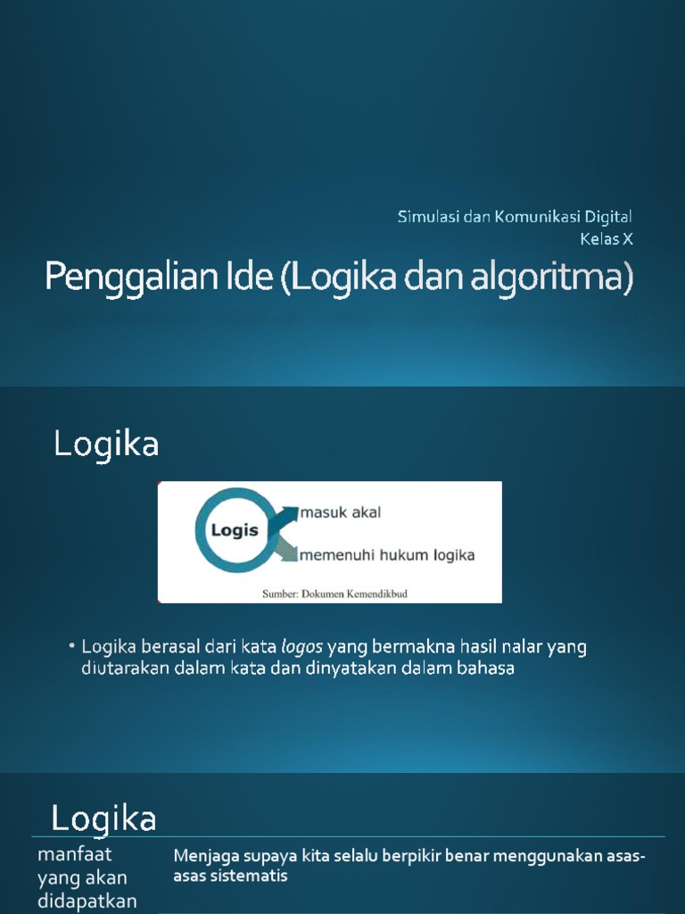 Penggalian Ide Logika Dan Algoritma