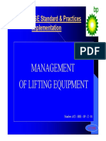 Management of Lifting Equipment - Part1