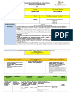 Planificacion 2º Lengua y Literatura 1º Semestre