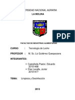 Informe 8 Limpieza y Desinfección