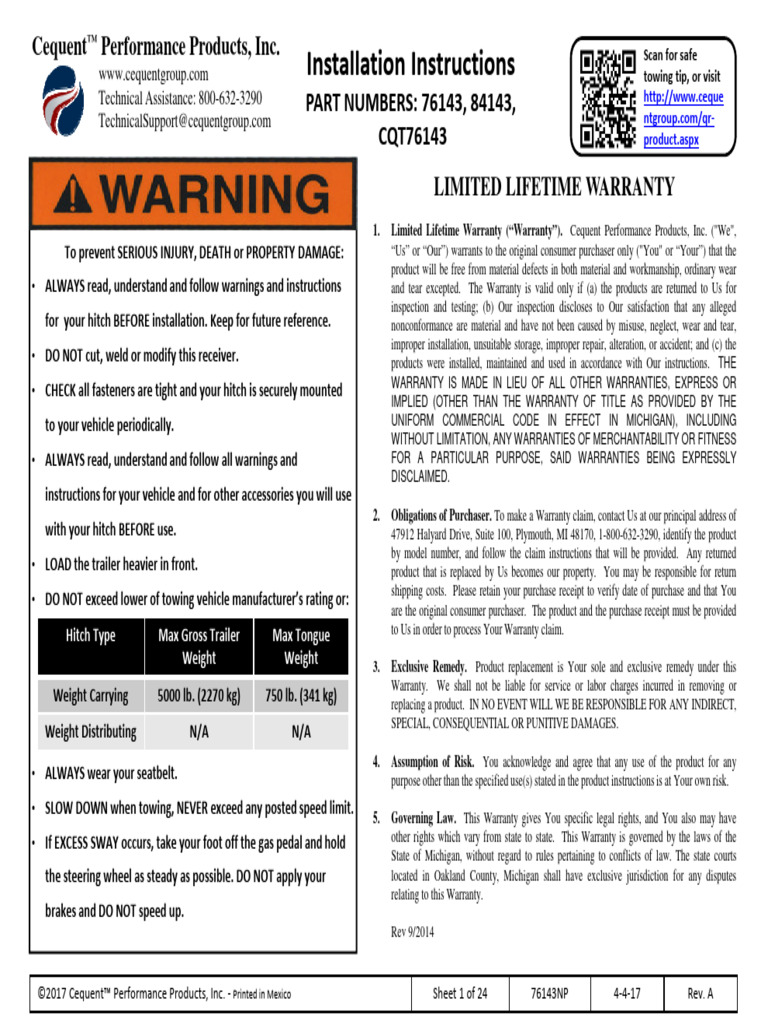 Tesla Model X Hitch Installation PDF Vehicles Manufactured Goods