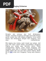 Singgang Daging Kelantan Sedap