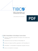 Tibco Streambase 10.2 Introduction and Install: 28 November 2017 (10.2.0 Ga)