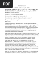 San Miguel Brewery v. Law Union and Rock Insurance Co. (LTD.)