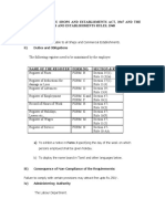 Statutory Compliance of tamil nadu