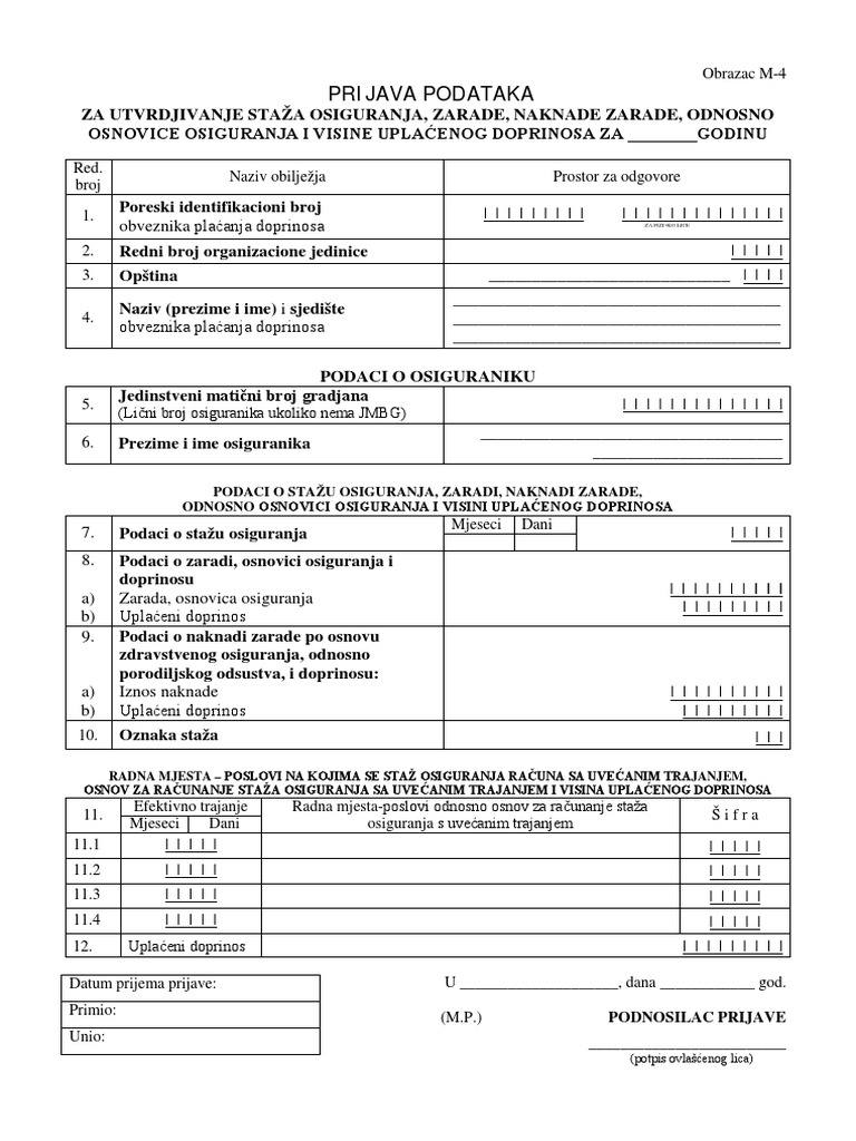 M4 Uputstvo | PDF