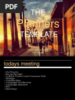 The Planners Template Powerpoint