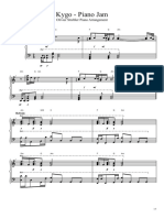 Kygo - Piano Jam (OS Piano Sheet Music)