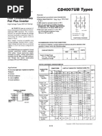 查询CD4007UB供应商: Data sheet acquired from Harris Semiconductor SCHS018C - Revised September 2003