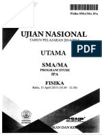 Naskah Soal UN Fisika SMA 2015 Paket 1 PDF