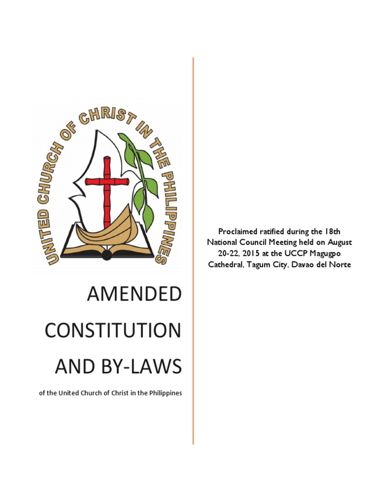UCCP Amended Constitution & By-Laws | PDF | God In Christianity ...