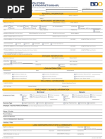 Bdo Application Form