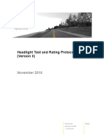 Headlight Test Rating Protocol