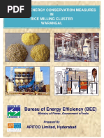 Bureau of Energy Efficiency (BEE) : Manual On Energy Conservation Measures IN Rice Milling Cluster Warangal