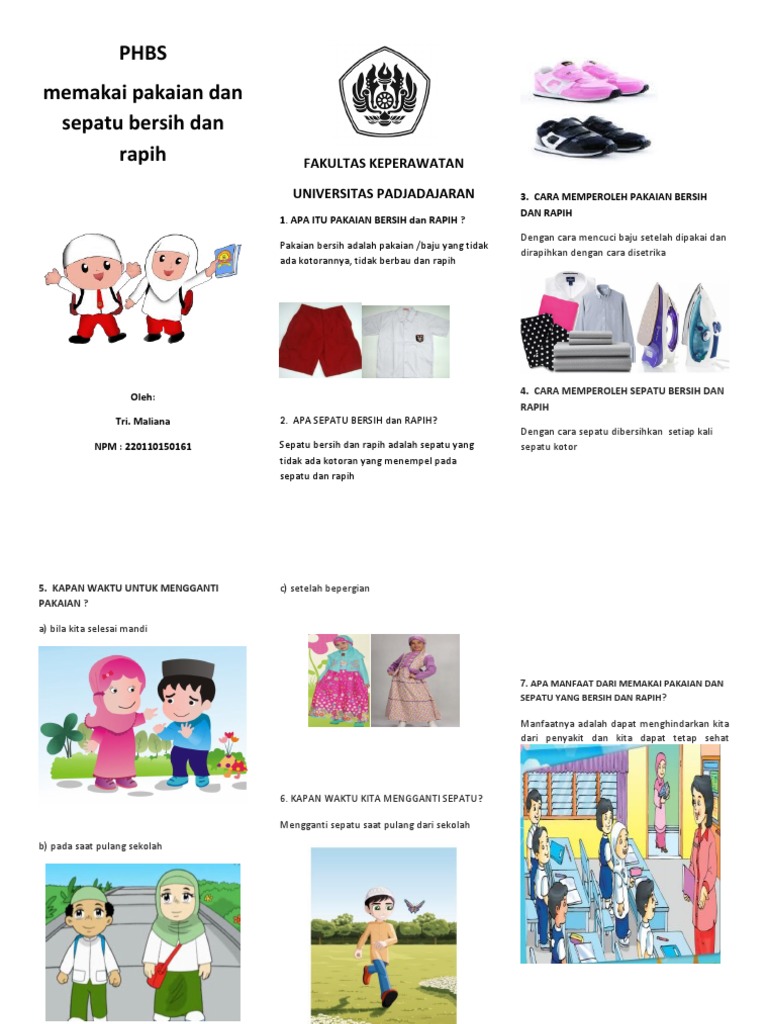 Manfaat Pakaian Bersih dan Rapi | PDF