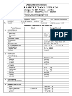 Formulir Hasil Pemeriksaan Laboratorium Verawati | PDF