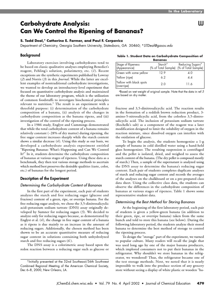 Bananas Pdf Pdf Banana Experiment