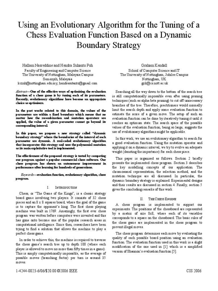 Chess Scientific Calculation | PDF | Chess | Mathematical Optimization