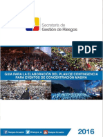 GUIA PARA LA ELABORARCI+ôN DE PLAN DE EVENTO DE CONCENTRACI+ôN MASIVA F PDF