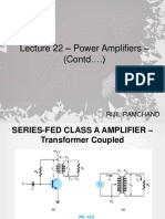 Power Amplifiers - (Contd .) : Rijil Ramchand