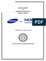 Project Report ON Marketing Strategy of Nokia & Samsung: SUBMITTED BY:Raghvendra Singh