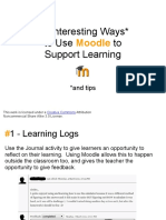 47 Interesting Ways To Use Moodle To Support L