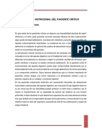 Informe Nutricion en Paciente Critico