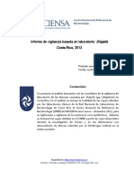 Informe de Vigilancia de Laboratorio de Shigella - Costa Rica 2012