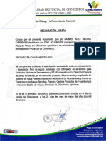 Declaracion Jurada Infiltración