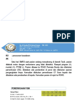 Cedera kepala sedang + ICH + SDH + Kontusio Paru Sin + Fraktur Tertutup Costa , post laparotomi eksplorasi + splenektomi e.c ruptur lien