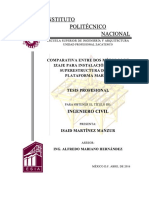 Tesis Comparativa Entre Dos Métodos de Izaje para Instalación de Una Superestructura de Una Plata