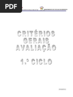 Critérios gerais