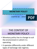 Monetary Policy: Chapter 38 - Lipsey