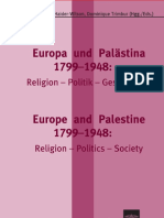 Europa Und Palästina 1799–1948 Religion–Politik