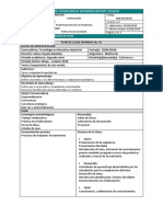 Planificación de Clase Semanal 1matricería Dual