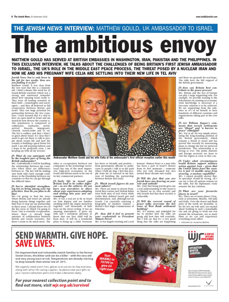 Matthew Gould: UK Ambassador to Israel Interview | PDF | Israeli ...