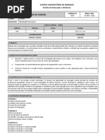 Plano de Ensino - Produção Textual II