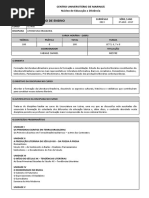 Plano de Ensino - Literatura Brasileira