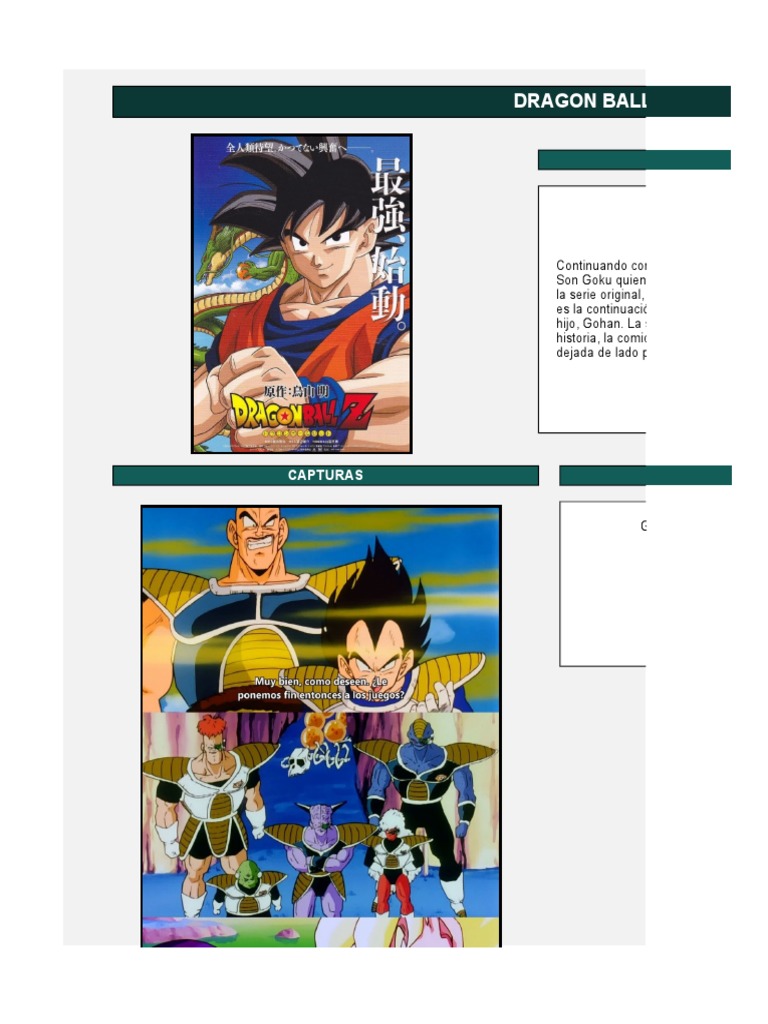Dragon Ball Z | PDF | esfera del dragón