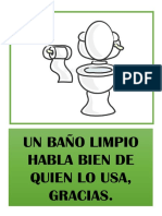 Un Baño Limpio Habla Bien de Quien Lo Usa