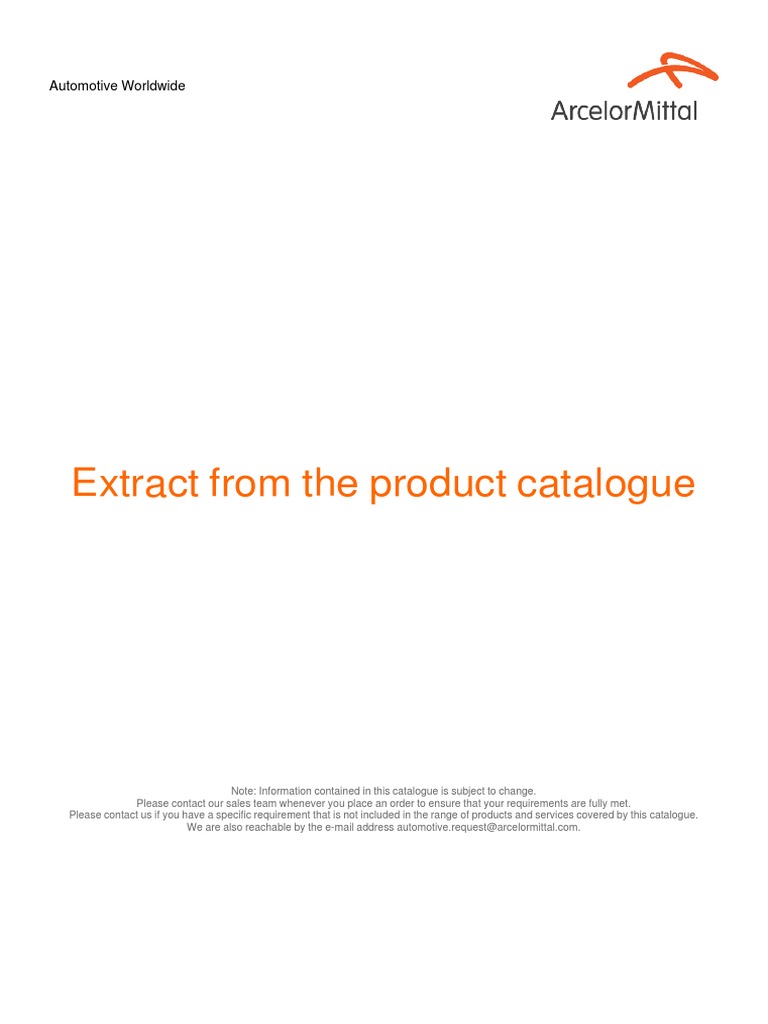 ArcelorMittal Automotive Product Offer en | PDF | Life Cycle