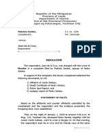 Republic of The Philippines Province of Leyte Department of Justice Office of The Provincial Prosecutor Bulwagan NG Katarungan, Tacloban City