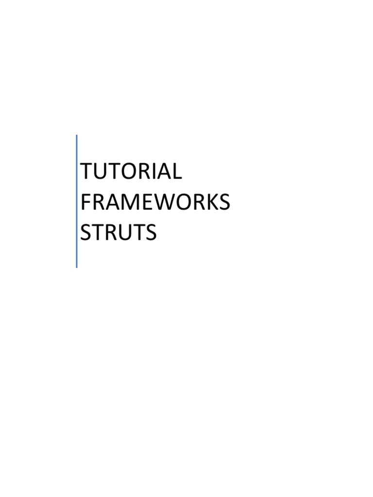 Introducción A Struts Framework | PDF | Páginas del servidor Java ...