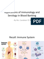 Lecture 2 - Applications of Immunology and Serology in Blood Banking (MAAM ELA)