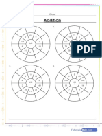 Addition Circle Drill Worksheet PDF